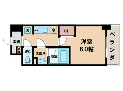 トーシン文の里(1K/3階)の間取り写真