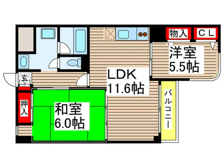 コーポホリウチ 1階階 間取り