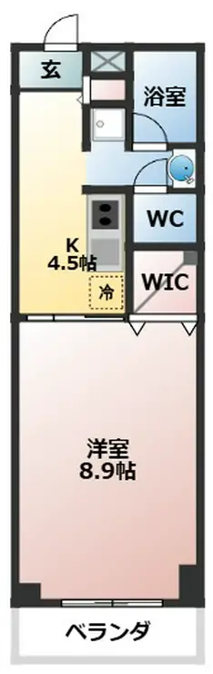 ローズパーク参番館 3階階 間取り