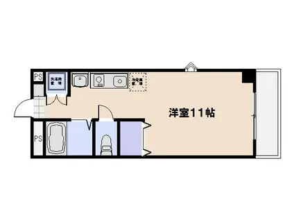 ALBA PASSO(ワンルーム/6階)の間取り写真