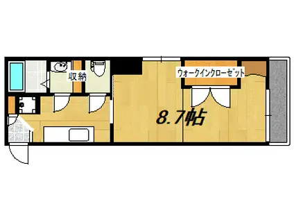 GRANVERDE ARATA(1K/2階)の間取り写真