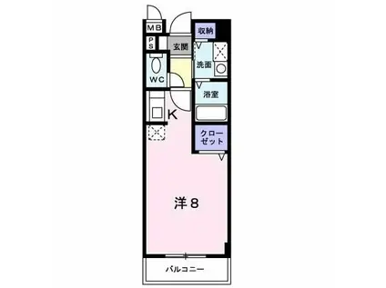 サンリットアベニュー(1K/2階)の間取り写真