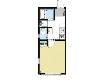 エスコート幕張(1K/2階)の間取り写真