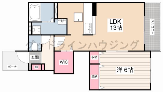 ブライトメアリーI(1LDK/1階)の間取り写真