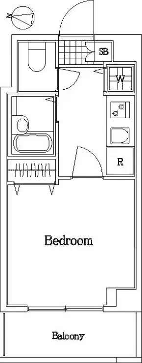 ヴィータローザ東府中 1階階 間取り