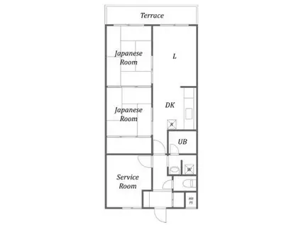 ユーコート西八王子(2SLDK/2階)の間取り写真