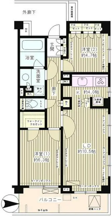 クラッサ成城 2階階 間取り