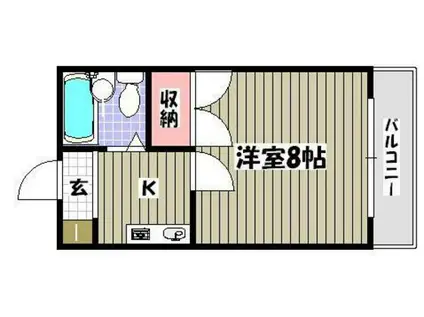 さかいコーポ(1K/1階)の間取り写真