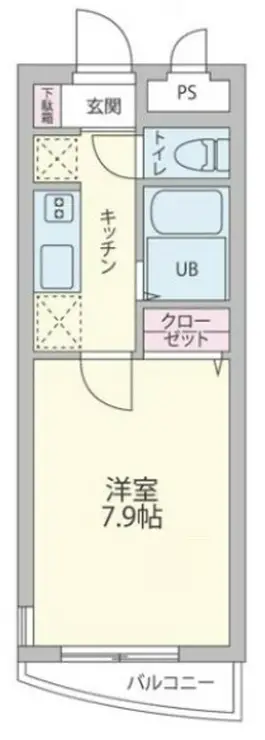 クレストコート 2階階 間取り