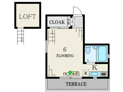 IZUMI HEIM(ワンルーム/1階)の間取り写真