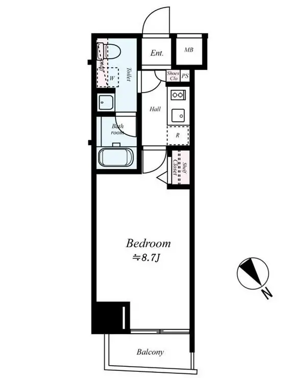 プレール・ドゥーク中板橋 2階階 間取り