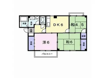 サンヴィレッジ上尾II(3DK/1階)の間取り写真