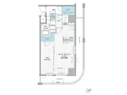 栖-すみか-浅草蔵前(1LDK/7階)の間取り写真