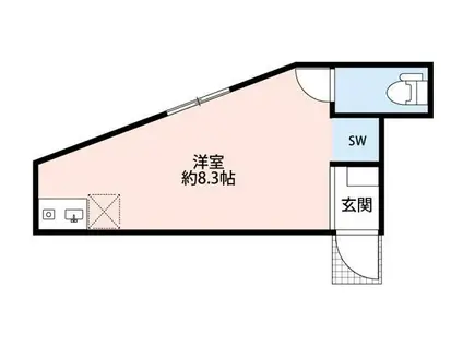 サークルハウス京成小岩(ワンルーム/1階)の間取り写真