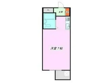 リエパレス旭ヶ丘(ワンルーム/2階)の間取り写真