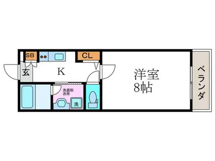 PURAN DORU(1K/2階)の間取り写真