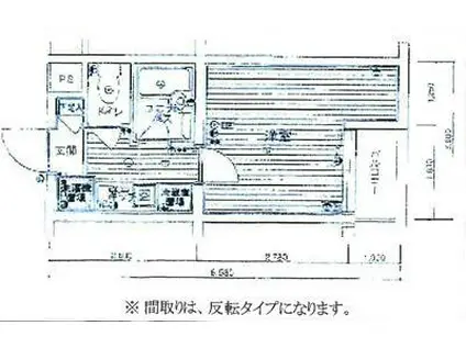 スカイコート文京小石川第2(1K/1階)の間取り写真