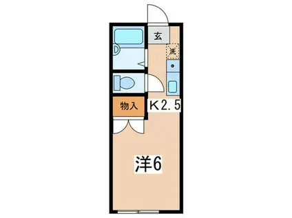 ハイツ嶋森(1K/3階)の間取り写真