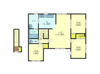KOSAAJUコサージュ(3LDK/2階)の間取り写真