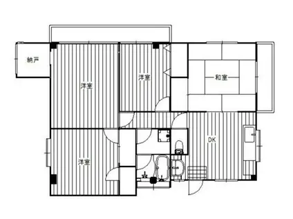 コーポサンライト(3SLDK/4階)の間取り写真