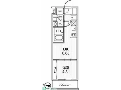 WEAVE PLACE HIGASHIKOENJI(1DK/1階)の間取り写真
