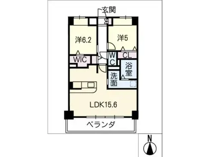 スプレンドーレ(2LDK/3階)の間取り写真