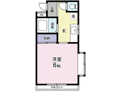 トラッドハウス(1K/3階)の間取り写真