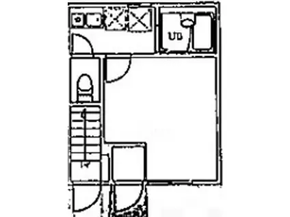 フラット大森南(ワンルーム/1階)の間取り写真