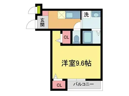 フジパレス甲子園口(1K/2階)の間取り写真