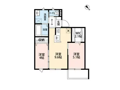 ハイグリーム(2LDK/3階)の間取り写真