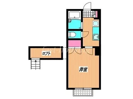 ジュノーム(1K/2階)の間取り写真