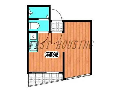 グリフィンドール中野(ワンルーム/2階)の間取り写真