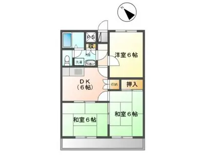 ロイヤルはまなす(3DK/2階)の間取り写真