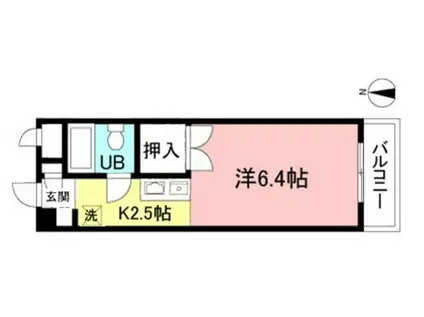 モリノセザンヌI(1K/3階)の間取り写真