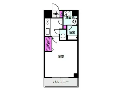 パークキューブ(1K/6階)の間取り写真