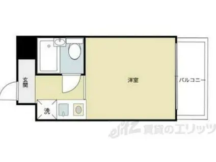 ベルメゾンステラ(1K/4階)の間取り写真