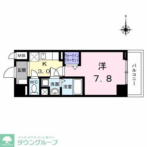 アーバンスクウェア丸の内(1K/6階)の間取り写真