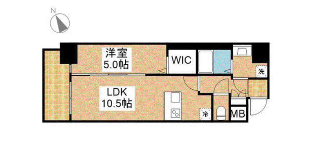 MAXIV名古屋上前津(1LDK/12階)の間取り写真