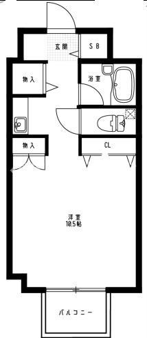 ダイニチコンストラクション(1K/2階)の間取り写真