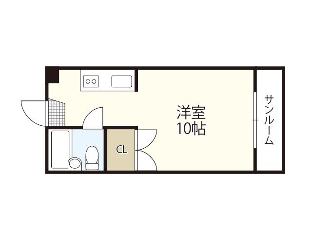 LOFT24(ワンルーム/3階)の間取り写真