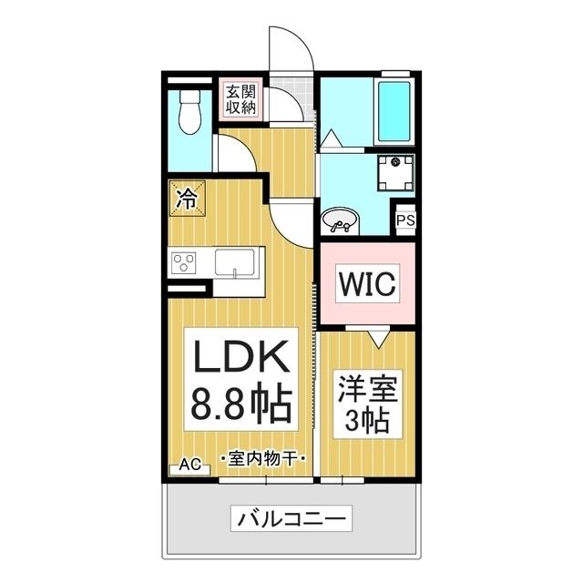 セジュールIMACHI(1LDK/3階)の間取り写真