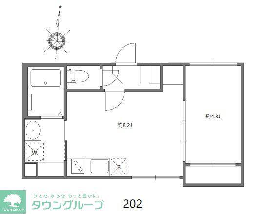 イルレガーロ北小岩(1LDK/2階)の間取り写真