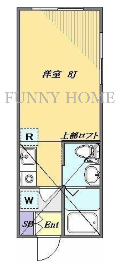 カーサ141(ワンルーム/1階)の間取り写真
