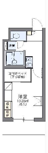 レオパレスウィステリア2(1K/2階)の間取り写真