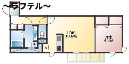 エオニオ(1LDK/3階)の間取り写真