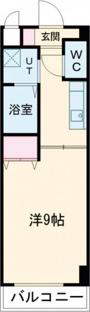 サザンクレスト堺(1K/2階)の間取り写真