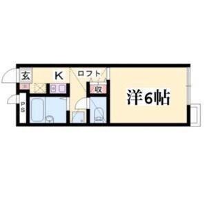 ＪＲ加古川線 滝野駅 徒歩42分 2階建 築28年(1K/1階)の間取り写真
