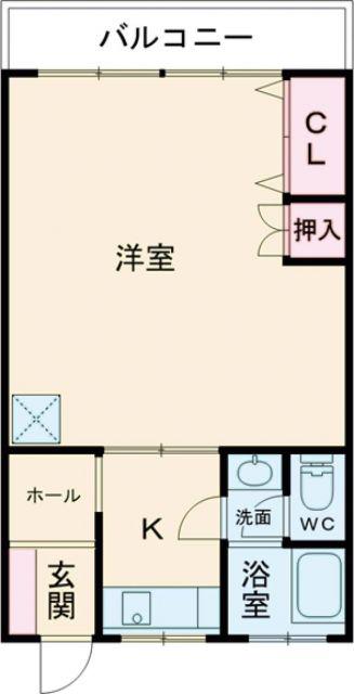 進栄ビル(2K/3階)の間取り写真