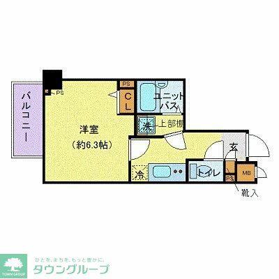 フェニックス池袋弐番館(1K/2階)の間取り写真