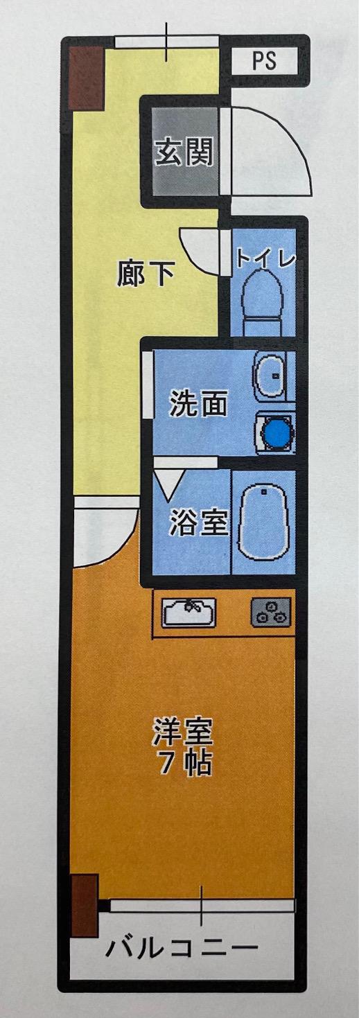 グランドパレスNS-2(1DK/6階)の間取り写真